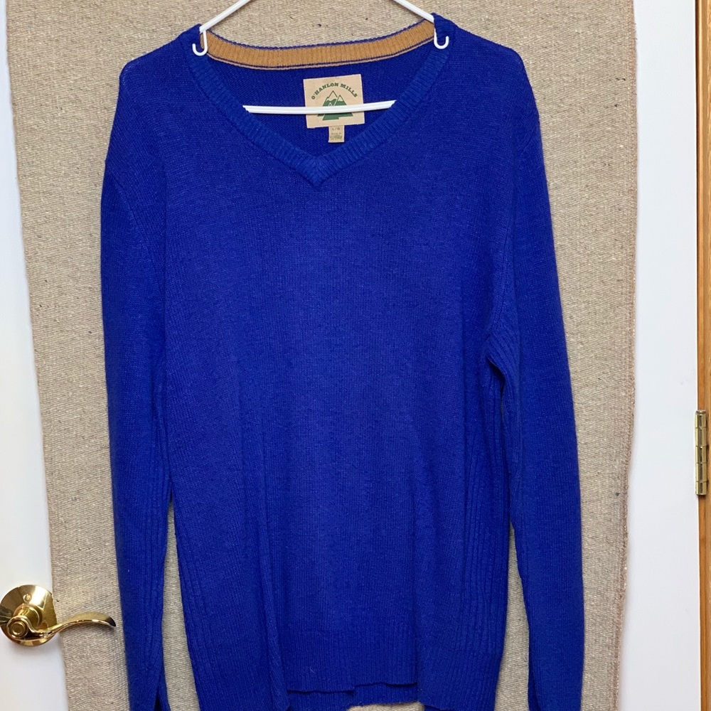 O’Hanlon Mills V Neck Sweater L